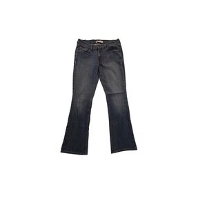 Levis 515 Jeans Bootcut 8 Short Blue Medium Wash Stretch Mid Rise Denim Women